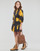Clothing Women Short Dresses Desigual VEST_MARGA Black / Yellow