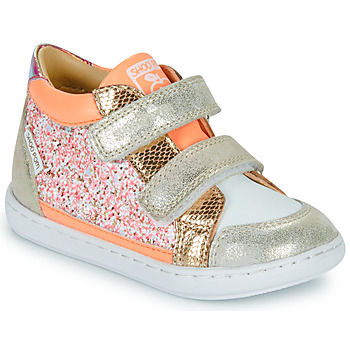 Shoes Girl Hi top trainers Shoo Pom BOUBA EASY CO Silver / Coral