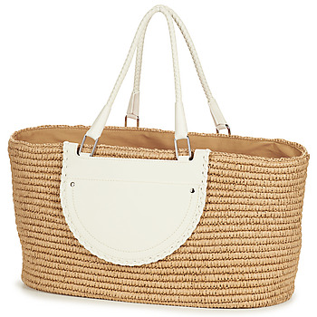 Bags Women Shopping Bags / Baskets Esprit Demi Shl bag Beige / White