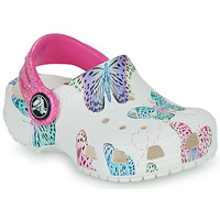 Shoes Girl Clogs Crocs Classic Butterfly Clog T White / Purple