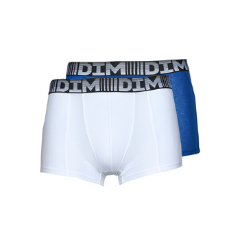 Underwear Men Boxer shorts DIM AIR COTON 3DFLEX PACK X2 Blue / White