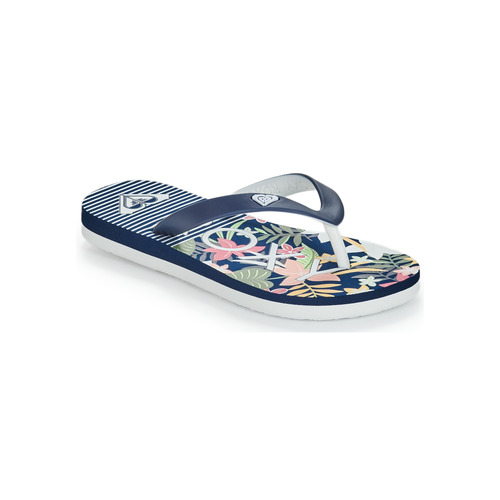 Shoes Girl Flip flops Roxy RG TAHITI VII Marine / Flowers