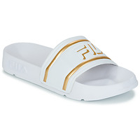 Shoes Women Sliders Fila MORRO BAY LOGO SLIPPER White / Gold