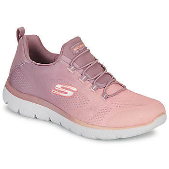 Shoes Women Low top trainers Skechers SUMMITS - BRIGHT CHARMER Pink / White