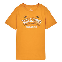 Clothing Boy Short-sleeved t-shirts Jack & Jones JJELOGO TEE SS NECK 2 COL JNR Yellow
