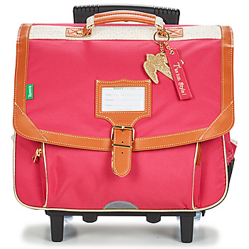 Bags Girl Rucksacks / Trolley bags Tann's PALOMA TROLLEY 38 CM Pink