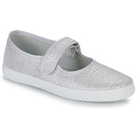 Shoes Girl Flat shoes Citrouille et Compagnie IVALYA Silver