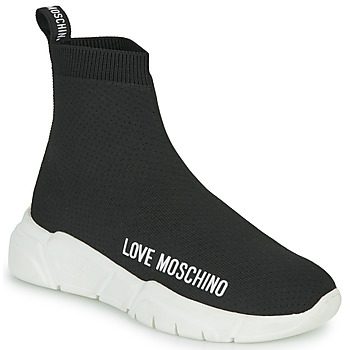 Shoes Women Hi top trainers Love Moschino LOVE MOSCHINO SOCKS Black