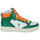 Shoes Hi top trainers Polo Ralph Lauren POLO CRT HGH-SNEAKERS-HIGH TOP LACE Green / White / Orange