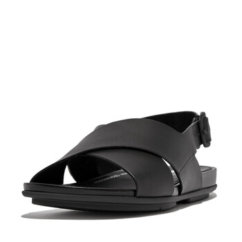 FitFlop GRACIE LEATHER CRISSCROSS BACK-STRAP SANDALS