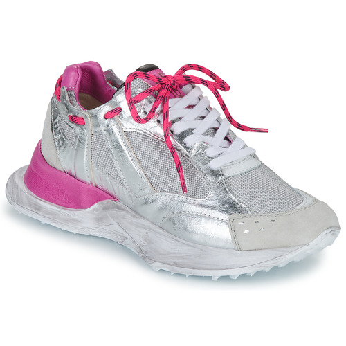Shoes Women Low top trainers Airstep / A.S.98 LOWCOLOR Silver / Pink