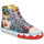 Shoes Women Hi top trainers Irregular Choice PRIDE OF THEYMISCARA Red / Blue / Yellow