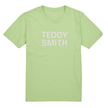 Clothing Boy Short-sleeved t-shirts Teddy Smith TICLASS 3 MC JR Green / Clear