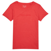 Clothing Boy Short-sleeved t-shirts Teddy Smith T-TICIA 2 MC JR Pink