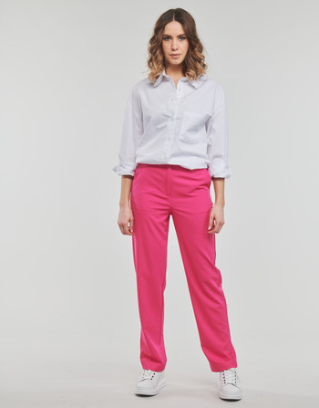 Clothing Women 5-pocket trousers Vero Moda VMZELDA H/W STRAIGHT PANT EXP NOOS Pink