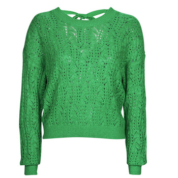 Clothing Women Jumpers Vero Moda VMVERENA LS OPEN BOW BACK PULLOVER BOO Green