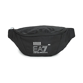Bags Men Bumbags Emporio Armani EA7 TRAIN CORE U SLING BAG - UNISEX SLING BAG Black / White