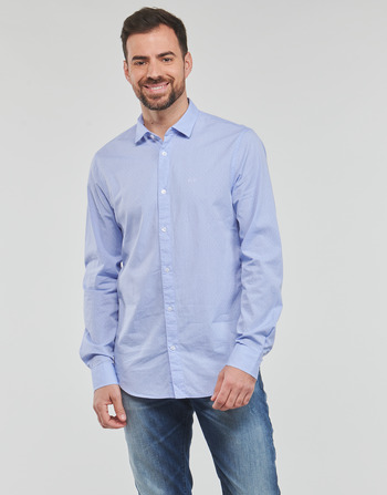 Clothing Men Long-sleeved shirts Armani Exchange 3RZC36 Blue / Sky