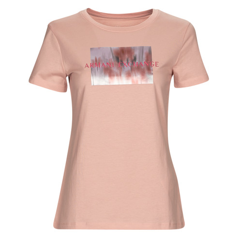 Clothing Women Short-sleeved t-shirts Armani Exchange 3RYTEL Salmon