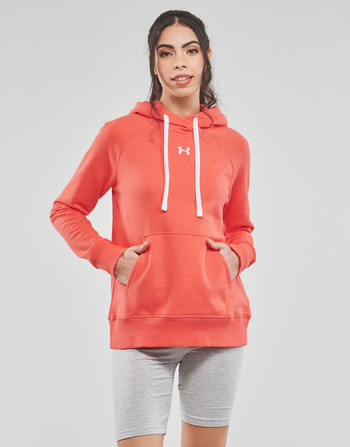 Clothing Women Sweaters Under Armour Rival Fleece HB Hoodie Red / White