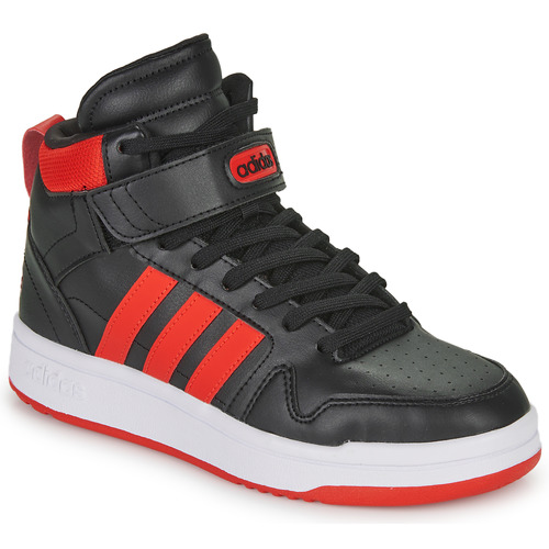 Shoes Girl Hi top trainers Adidas Sportswear POSTMOVE MID K Black / Red