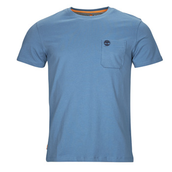Clothing Men Short-sleeved t-shirts Timberland SS Dunstan River Pocket Tee Slim Blue
