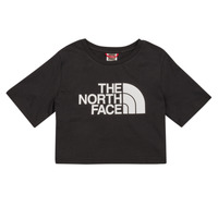 Clothing Girl Short-sleeved t-shirts The North Face Girls S/S Crop Easy Tee Black