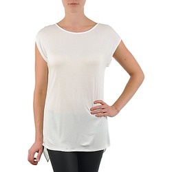 Clothing Women Short-sleeved t-shirts La City TS CROIS D6 White