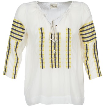 Clothing Women Tops / Blouses Stella Forest ATU025 White / Grey / Yellow
