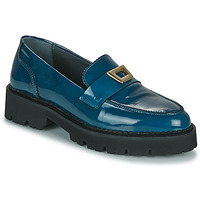 Shoes Women Loafers JB Martin FOLIE Varnish / Blue / Rock
