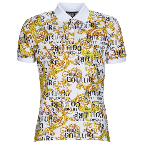 Clothing Men Short-sleeved polo shirts Versace Jeans Couture GAG6S0 White / Printed / Baroque