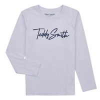 Clothing Boy Long sleeved tee-shirts Teddy Smith T-EVAN ML JR White