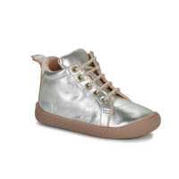 Shoes Children Hi top trainers Easy Peasy MY FLEXOO LACET Silver