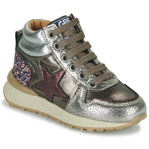 Shoes Girl Hi top trainers GBB ROGELLE Silver
