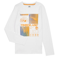 Clothing Boy Long sleeved tee-shirts Timberland T25U29-10P-C White