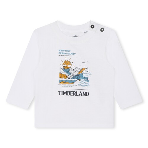 Clothing Boy Short-sleeved t-shirts Timberland T60005-10P-C White