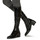 Shoes Women High boots JB Martin LOTUS Canvas / Vernie / Black