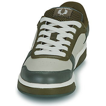 Fred Perry B300 TEXTURED LEATHER / BRANDED Beige / Black