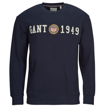 Clothing Men Sweaters Gant CREST C-NECK Marine