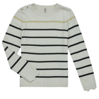 Clothing Girl Jumpers Only KOGELISA LS BUTTON O-NECK CS KNT White