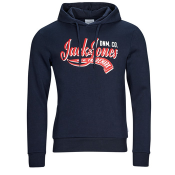 Clothing Men Sweaters Jack & Jones JJELOGO SWEAT HOOD 2 COL 23/24 Marine