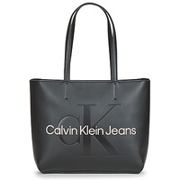Bags Women Shopping Bags / Baskets Calvin Klein Jeans SCULPTED SHOPPER29 MONO Black