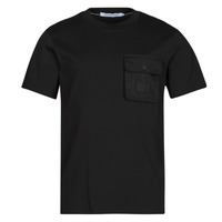 Clothing Men Short-sleeved t-shirts Calvin Klein Jeans MIX MEDIA POCKET TEE Black