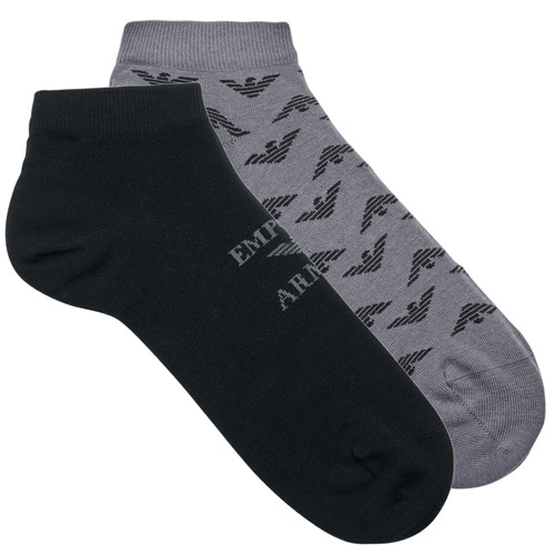 Shoe accessories Men Socks Emporio Armani 3F292 X2 Black / Grey
