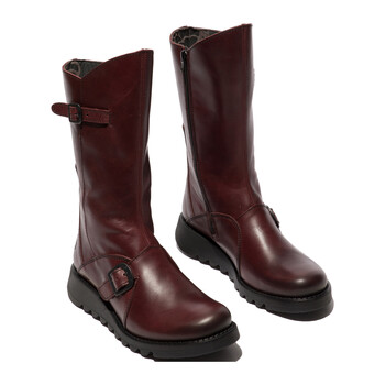 Shoes Women High boots Fly London MES 2 Wine