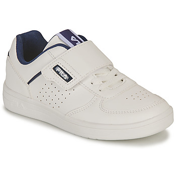 Shoes Children Low top trainers Fila C. COURT VELCRO KIDS White / Blue