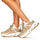 Shoes Women Low top trainers Buffalo TRIPLET HOLLOW Beige