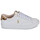 Shoes Girl Low top trainers Polo Ralph Lauren THERON V White / Gold
