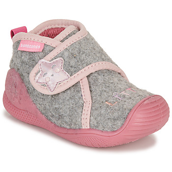 Shoes Girl Slippers Biomecanics BIOHOME Grey / Pink