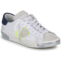 Shoes Men Low top trainers Philippe Model PARISX LOW MAN White / Marine / Yellow